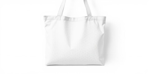 Canvas tote bag mockup featuring a blank white canvas bag with long straps, perfect for showcasing custom designs or logos, white, mockup, tote bag