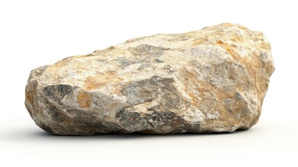 A textured rock with a rough surface, showcasing natural geological features.