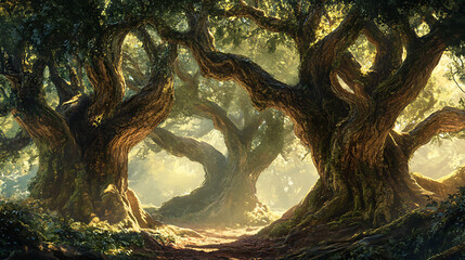 Enchanted Forest Sunlight