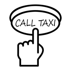 taxi Line Icon