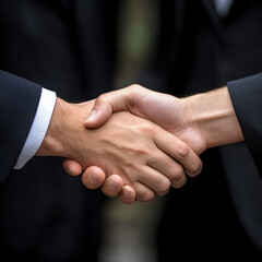 Professional Handshake in Corporate Meeting Setting