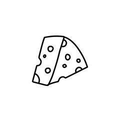 outline the pieces of cheese