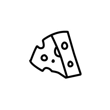 recommend clip art: outline the pieces of cheese