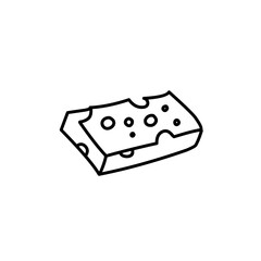 outline the pieces of cheese