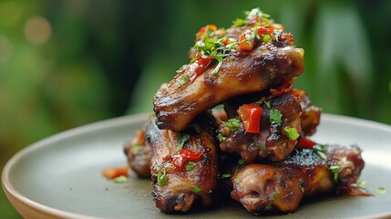 Fiery Jerk Chicken Wings: A Jamaican Delight