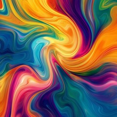 Abstract Colorful Swirls
