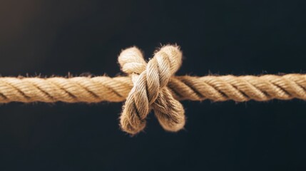 Frayed Rope Under Tension: A Risky Situation