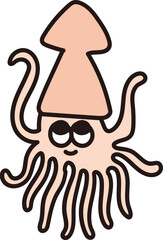 오징어일러스트