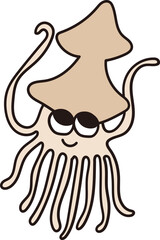 오징어일러스트