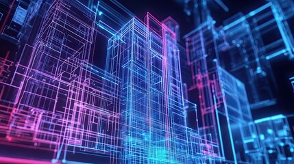 Obraz premium Industrial Chic Meets Nature: A Conceptual Exploration of a Container House Set Against Lush Greenery