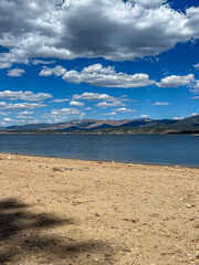 lake and blue sky view