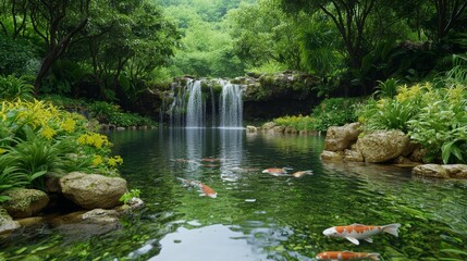 Serenity of Waterfalls in Nature