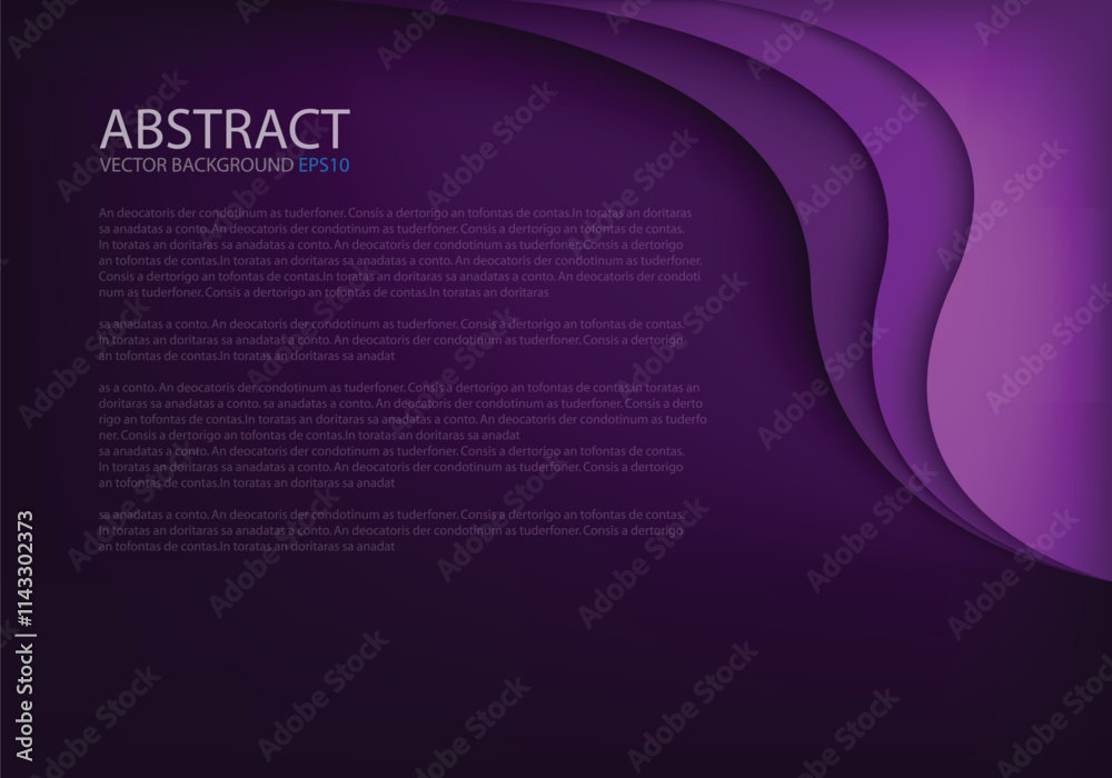 Poster graphic vector curve line overlap background for text and message design