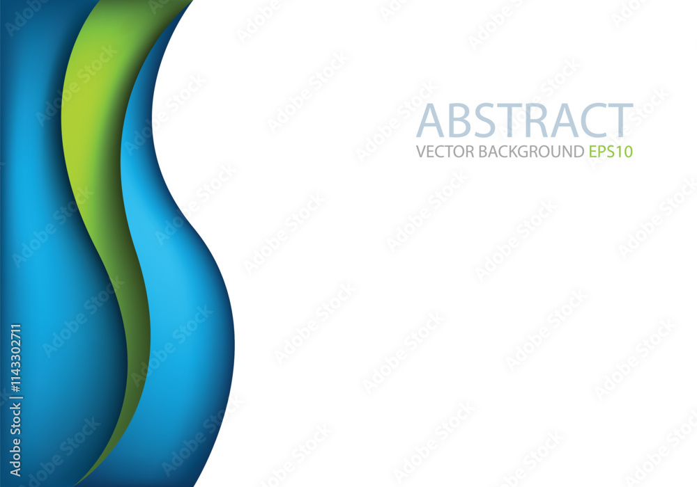 Fototapete graphic vector curve line overlap background for text and message design