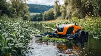 Autonomous Robotic Mower in Canal