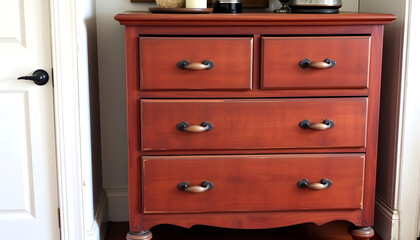 vintage chest of drawers, with white tones