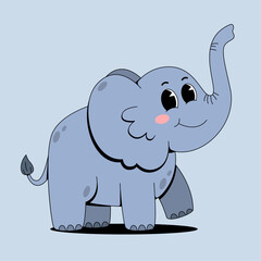 CUte cartoon elephant