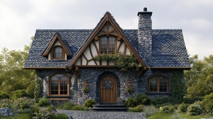 House architecture building cottage.