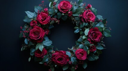 Flower wreath plant rose.