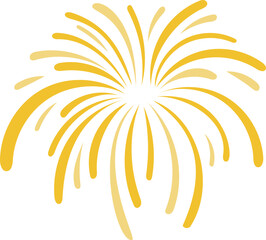 New year colorful fireworks vector