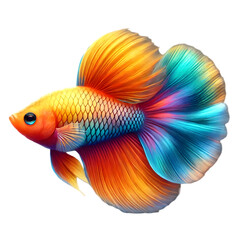 Fototapeta premium Platy Fish on transparent background 