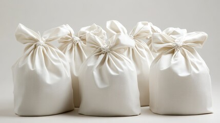 New year bags white gift white background.