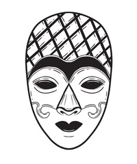 Cultural Decorative Mask Art Traditional Ethnic Design with rich cultural significance