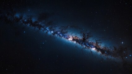 Naklejka premium Space galaxy stars night sky background