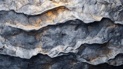 Abstract Grey and Gold Rock Surface Texture
