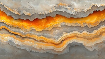 Obraz premium Abstract Gray and Orange Stone Formation Texture