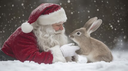 Santa's Adorable Animal Friends Wildlife chrismas Papai Noel feliz navidad feliz natal Pere Noel