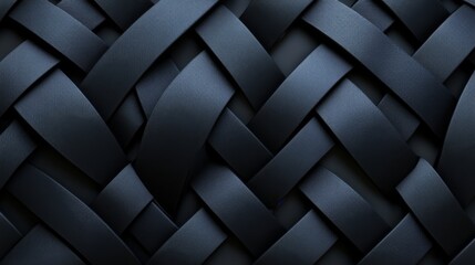 Fototapeta premium Abstract Dark Grey Leather Weave Pattern Background