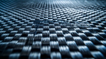 Fototapeta premium Detailed Close Up Of Woven Carbon Fiber Material