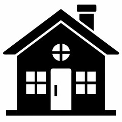 house icon isolated on white