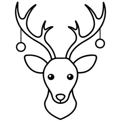 deer head vector illustration
