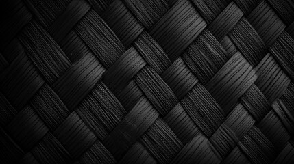 Black Woven Pattern Interlaced Stripes Texture Design