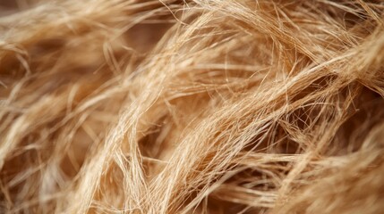 Obraz premium Close Up of Light Brown Natural Fibers