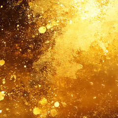 10金キラキラ壁紙のテクスチャー　Gold glitter wallpaper texture Gererated AI