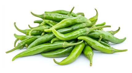 Fototapeta premium Fiery Structure: Green Chili Pyramid