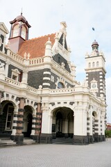 Dunedin Train Station on a Sunny October 2024 Day, Beautiful New Zealand