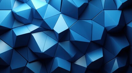 Naklejka premium abstract 3d render blue geometric background modern animation motion design seamless looped vide