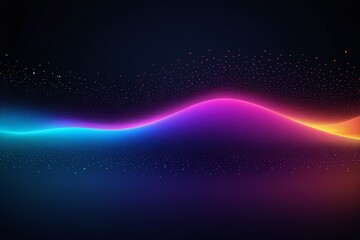 a bright wave of light on a dark background