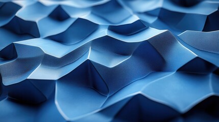 abstract 3d render blue geometric background modern desig