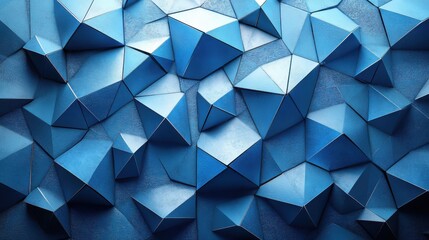 Fototapeta premium abstract 3d render blue geometric background modern desig