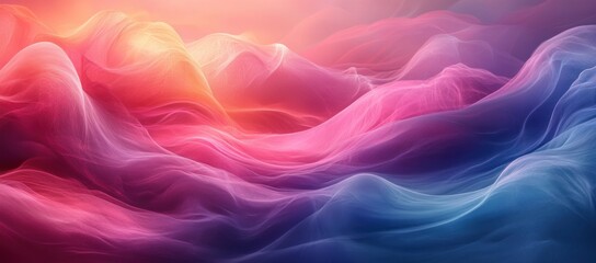 Fototapeta premium Vibrant Abstract Teal Magenta Painting Smooth Gradient Light Texture Design