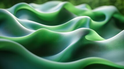 Obraz premium abstract 3d render green background animation motion design seamless looped vide