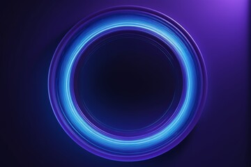 Obraz premium a close up of a circular object with a blue light