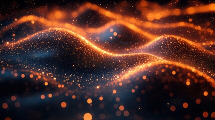 abstract 3d render network concept light background design animatio