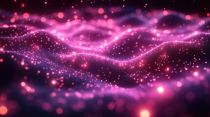 Fototapeta premium abstract 3d render network concept purple background design seamless looped animatio