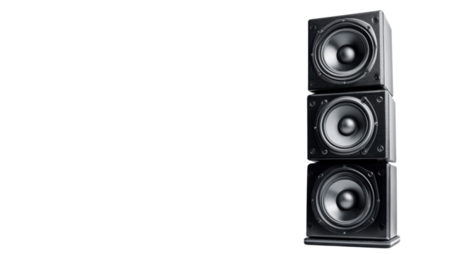 Large speakers transparent background